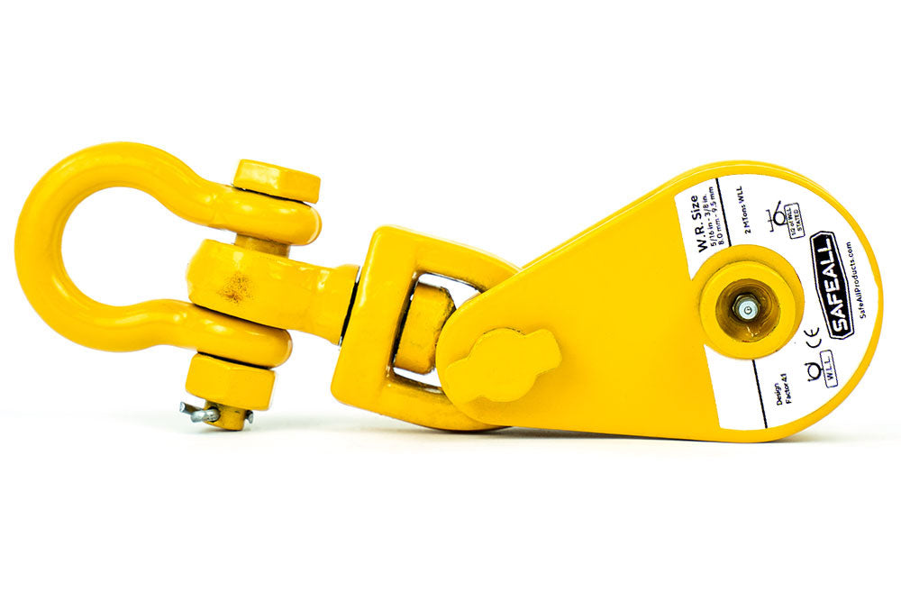 SafeAll Snatch Block with Swivel Shackle – Truck Body Sales, Inc