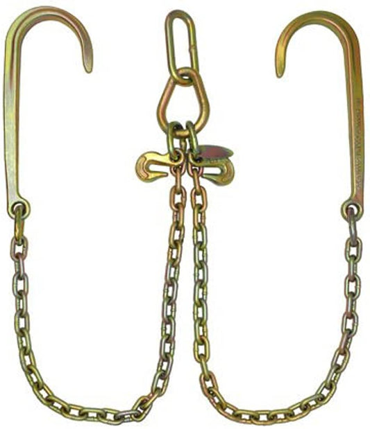 Low Profile V-Chain with 15 Inch J Hooks and Hammerhead™ T-J Combo Hooks