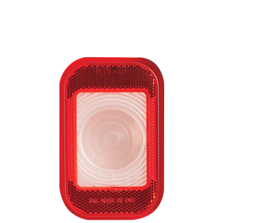 Rectangle Back-up light w/ red reflector